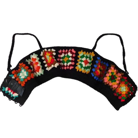 Rare Alanui Good Vibes Embassy Crochet Bralette Cropped Top Size M - Picture 4 of 10